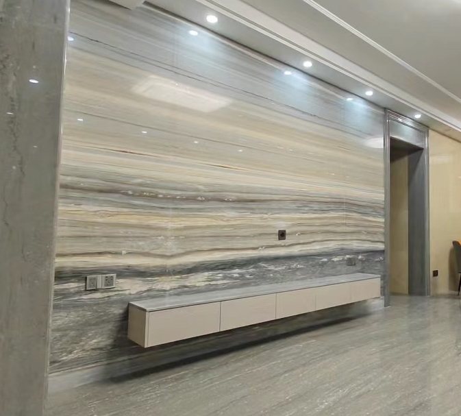 EcoMarble Cartier Grey used in a completed project in China