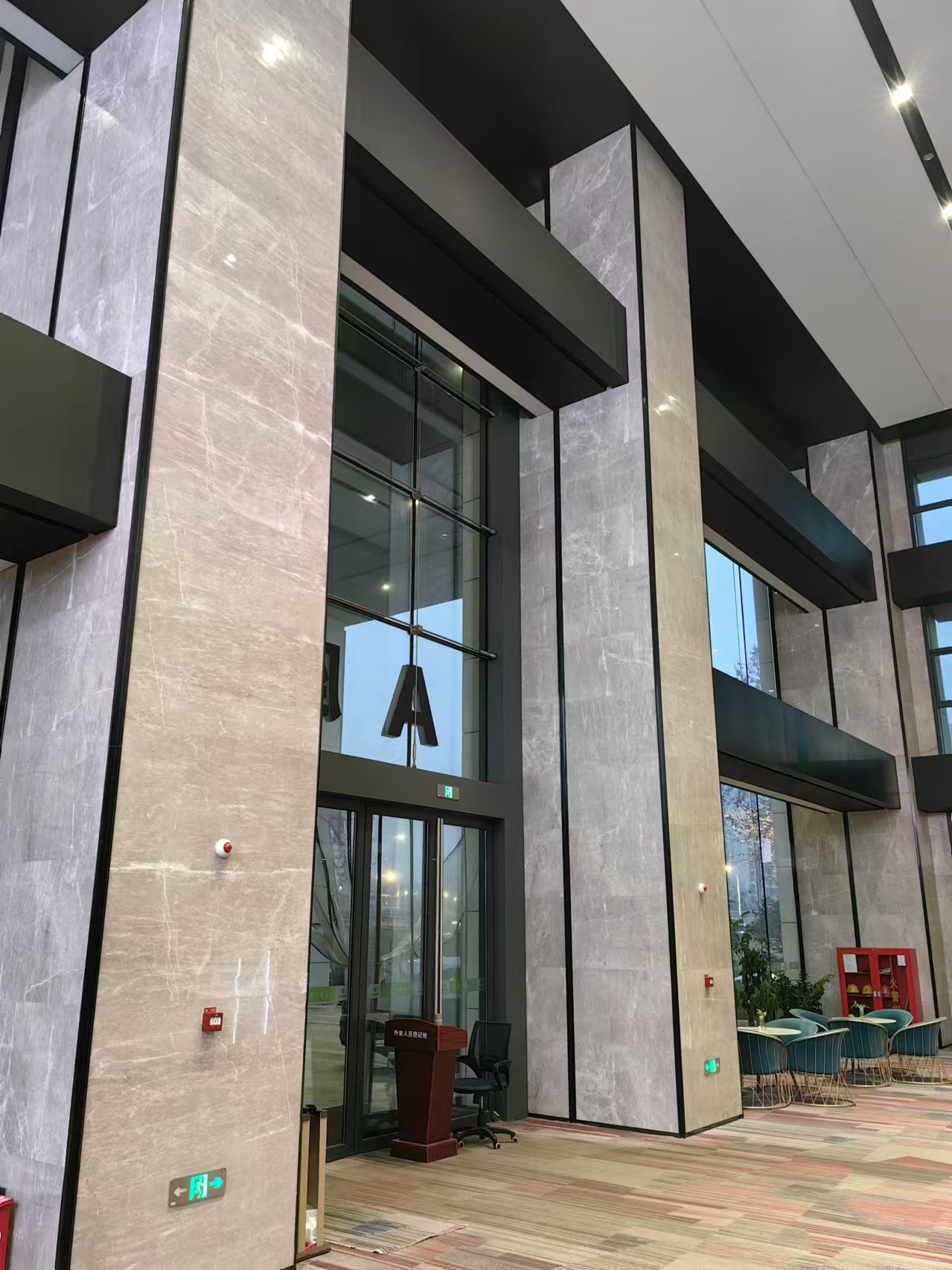 EcoMarble Cloud Beige used in a completed project in China