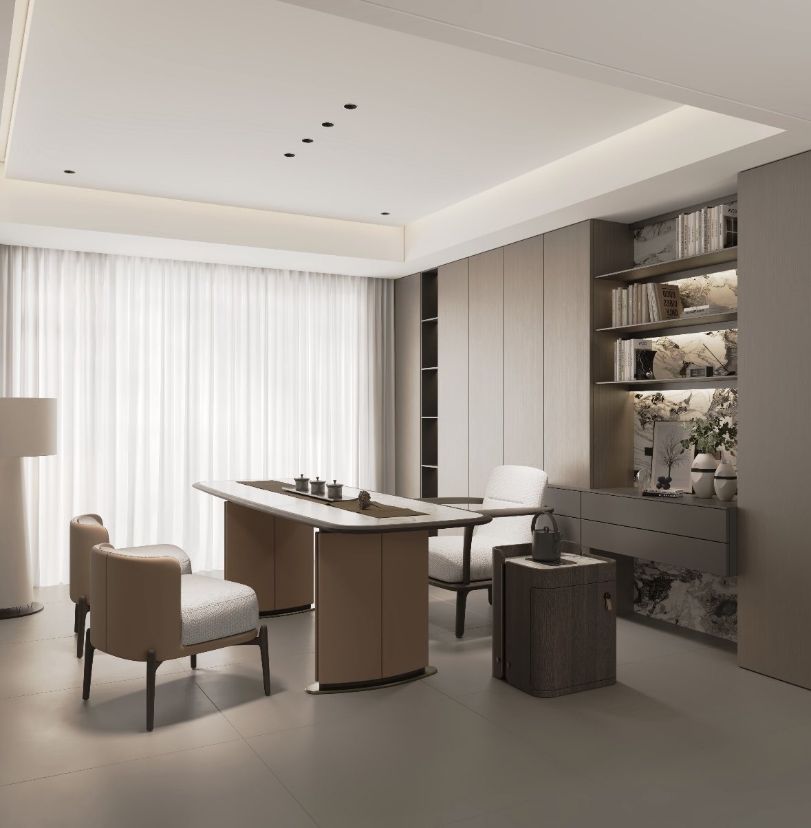 EcoMarble Gardenia used in a completed project in China