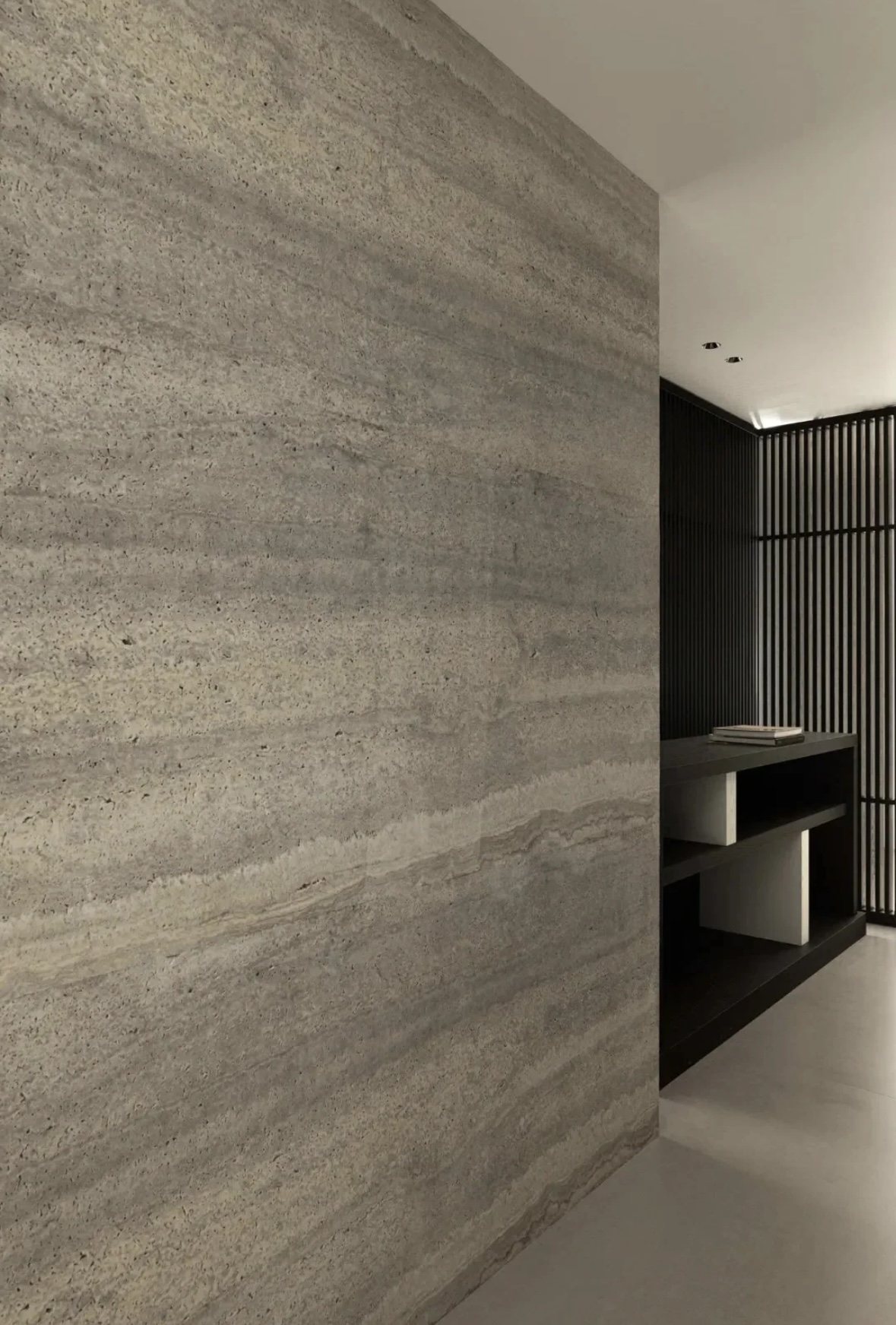 EcoMarble Grey Travertine used in a completed project in China