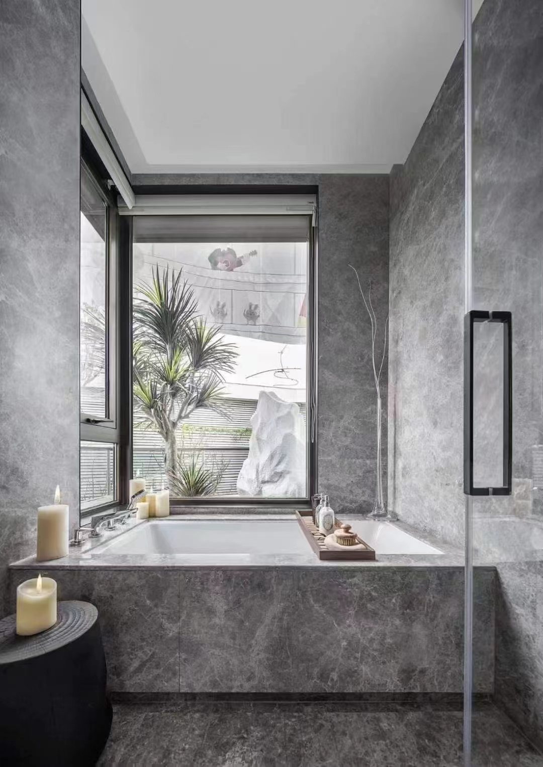 EcoMarble Hermes Grey used in a completed project in China