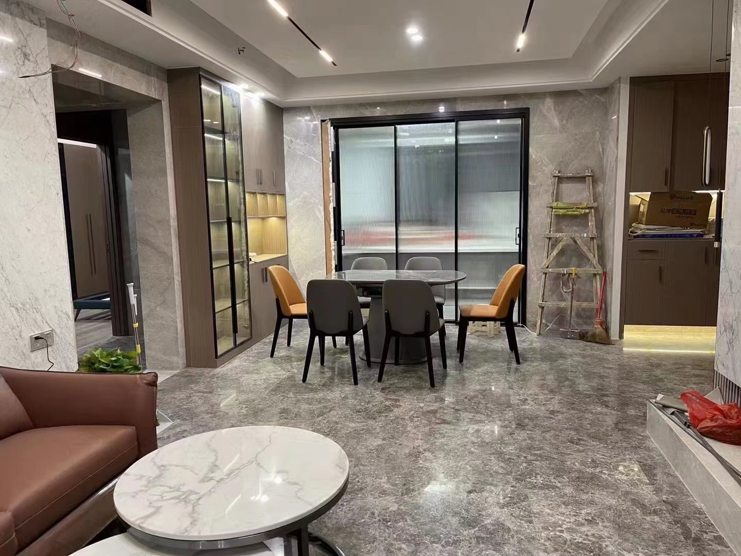 EcoMarble Hermes Grey used in a completed project in China