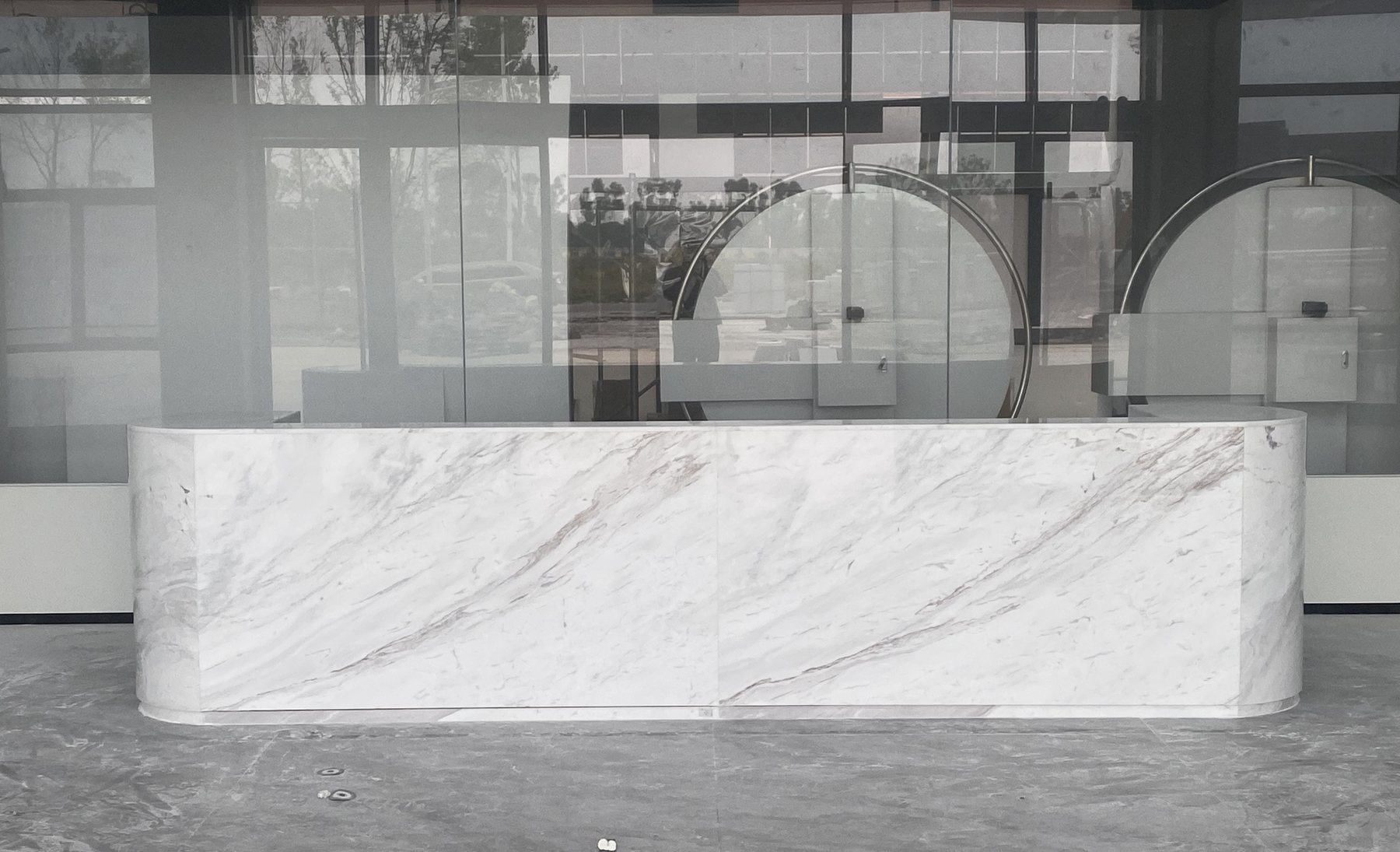 EcoMarble Jazz White used in a completed project in China