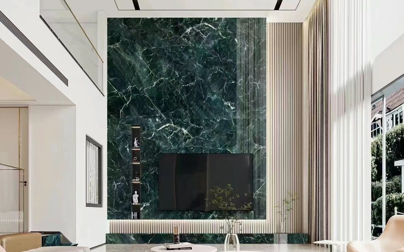 EcoMarble Prada Green used in a completed project in China